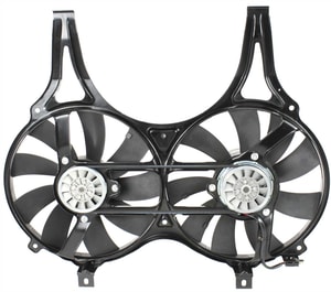 Radiator Fan Assembly for Mercedes E-Class 1996-1997, Dual, Replacement
