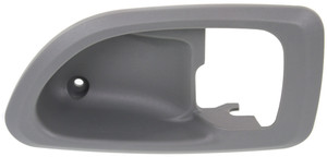 Inside Door Handle Cover for Mitsubishi Galant 1999-2003 / Chrysler Sebring 2001-2005, Left Driver, Gray, Replacement