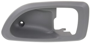 Inside Door Handle Cover for Mitsubishi Galant 1999-2003 / Chrysler Sebring 2001-2005, Left Driver, Gray, Replacement