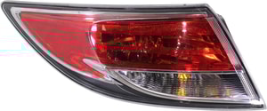 Tail Light Assembly for Mazda 6, 2009-2013, Left Driver Side, Halogen, Replacement