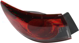 Outer Tail Light Assembly for Mazda 6, Halogen, 2014-2017, Left Driver, Replacement