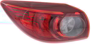 Tail Light Assembly for Mazda 3 Hatchback, 2014-2018, Left Driver Side, Outer, Halogen, Suitable for 2017-2018 Mexico/Japan Built Vehicle, Replacement