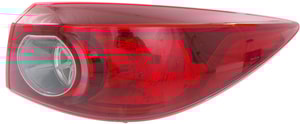 Tail Light Assembly for Mazda 3 Sedan, Right Passenger Outer Halogen, Suitable for 2014-2018, Vehicles Built in Mexico (2016-2018) / Japan, Replacement