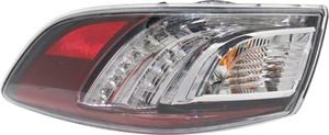 Tail Light Assembly for 2010-2013 Mazda 3 Sedan, Right Passenger Side, Outer, LED Type, Replacement