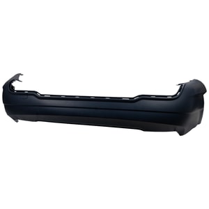 Rear Bumper Cover for Mercedes C-Class (2012-2015), Primed (Ready to Paint), Coupe/(2012-2014) Sedan, Sport Package, Without Parktronic Holes, Replacement