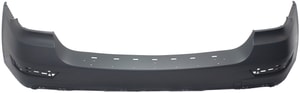 Rear Bumper Cover for Mercedes-Benz M-Class 2006-2011, Upper, Primed (Ready to Paint), with Sport Package, without Parktronic Holes, Excluding Hybrid Model, Replacement