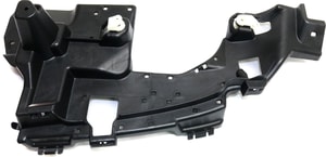 Rear Bumper Bracket for Mercedes-Benz C-Class 2015-2018, Left Driver Side, Cover, Plastic, with AMG Package, Sedan, Excluding C350e/C63, Replacement