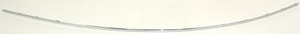 Small Chrome Center Impact Strip for Mercedes-Benz E-Class Sedan 2007-2009, Rear Bumper Molding, Replacement