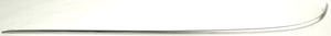 Rear Bumper Molding for Mercedes-Benz E-Class 2003-2009, Outer Impact Strip, Small, Chrome, Sedan, Left Driver Side, Replacement