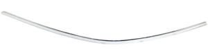 Rear Bumper Molding for Mercedes-Benz C-Class 2012-2014, Left Driver, Outer, Chrome, without Sport Package, Replacement