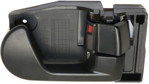 Front Interior Door Handle for Mitsubishi Galant 2004-2012, Right Passenger Side, Black, Plastic, Rear (=REAR), Replacement