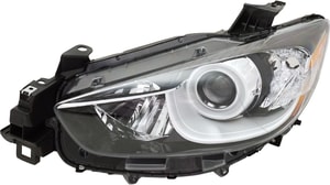 Headlight for Mazda CX-5 2013-2016, Left Driver, Lens and Housing, Halogen, Replacement