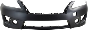 Front Bumper Cover for Nissan Sentra 2013-2015, Primed (Ready to Paint), Sport Type, SR Model, Replacement