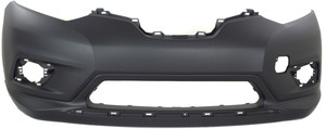 Primed (Ready to Paint) Front Bumper Cover for Nissan Rogue 2014-2016, Compatible with Japan/USA/Korea Built Vehicle 2015-2016, Replacement (CAPA Certified)