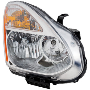 Headlight Assembly for Nissan Rogue 2008, Right Passenger Side, Halogen, Replacement