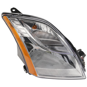 Headlight Assembly for Nissan Sentra 2010-2012, Right Passenger, Halogen, Chrome Interior, 2.0L Engine Base/S/SL Models, Replacement