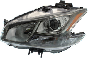 Headlight Assembly for Nissan Maxima 2011-2014, Left Driver Side, HID/Xenon with HID Kit – Smoked Lens, Replacement