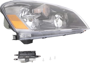 Headlight Assembly for Nissan Altima 2005-2006, Right Passenger, HID/Xenon with HID Kit, Excluding 2006 SE-R Model, Replacement