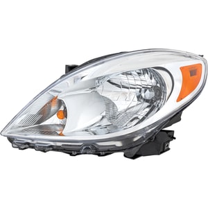 Headlight Assembly for Nissan Versa Sedan 2012-2014, Left Driver, Halogen, Replacement
