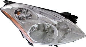 Headlight Assembly for Nissan Altima Sedan SR Model 2010-2012, Right Passenger Side, HID/Xenon, with HID Kit, Replacement