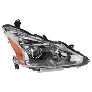 Headlight Assembly for Nissan Altima Sedan 2013-2015, Right Passenger, Halogen, Excluding SL Model with 3.5L Engine, Replacement