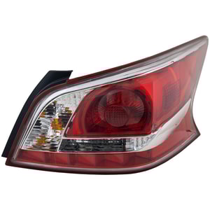 Tail Light Assembly for Nissan Altima Sedan 2013, Right Passenger Side, Standard Halogen Type, Replacement