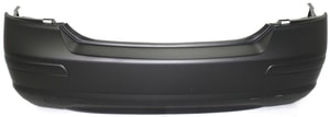 Rear Bumper Cover for 2008-2010 Nissan Versa Sedan, Primed (Ready to Paint), with Spoiler Holes, Replacement