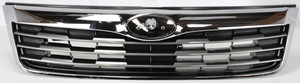 Grille for Subaru Forester 2009-2010, Silver Shell and Insert, Replacement
