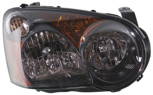 Headlight Assembly for Subaru Impreza 2005-2005, Right Passenger, Halogen, Black Interior, Replacement