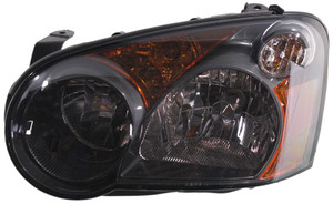 Headlight Assembly for Subaru Impreza 2005-2005, Left Driver, Halogen, Black Interior, Replacement