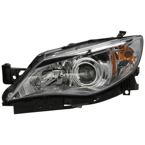 Headlight Assembly for 2008-2009 Subaru Impreza 2.5 GT/Outback Sport Models, Left Driver, Halogen, Replacement