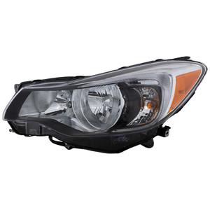 Headlight Assembly for Subaru Impreza 2012-2013/XV Crosstrek 2013-2014, Left Driver, Halogen, (Excludes WRX Models), Replacement