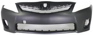 Front Bumper Cover for Toyota Camry 2010-2011, Primed (Ready to Paint), Suitable for Hybrid Model, Built for Japanese Vehicles, Replacement