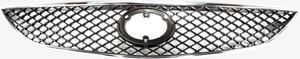 Chrome Shell/Painted Gray Insert Grille for 2005-2006 Toyota Camry, SE Model, USA Built Vehicle, Replacement