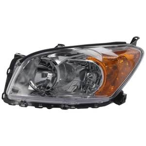 Headlight for Toyota RAV4 2009-2012 Left Driver, Lens and Housing, Halogen, Base/Limited Models, Japan Built Vehicle, Replacement