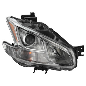 Headlight Assembly for Nissan Maxima 2009-2014, Right Passenger Side, Halogen Light, Excluding Limited Edition, Sport/Premium Package, Replacement