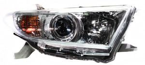 Headlight Assembly for Toyota Highlander 2010, Right Passenger Side, Halogen, Replacement