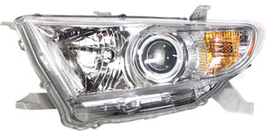 Headlight Assembly for Toyota Highlander 2010, Left Driver Side, Halogen, Replacement