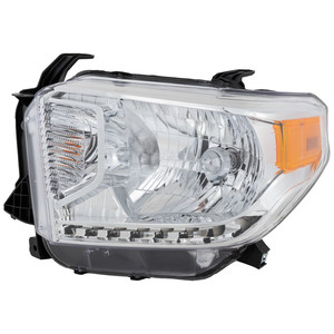 Headlight Assembly for 2014-2017 Toyota Tundra, Left Driver, Halogen, with Level Adjuster, for SR/SR5/Limited Models, Replacement