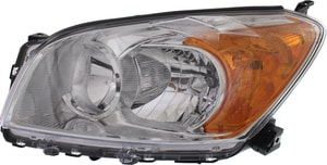 Headlight Assembly for Toyota RAV4 2009-2012, Left Driver, Halogen, Base/Limited Models, Built for North America, Replacement