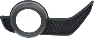 Front Fog Light Molding for Toyota 4Runner 2014-2020, Left Driver Side, Textured Black, without Chrome Trim, Replacement