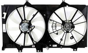 Radiator Fan Shroud Assembly for Toyota Camry 2012-2017, Dual Fan, 2.5L Engine, Excluding Hybrid Models, Replacement