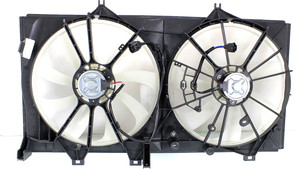Radiator Fan Assembly for Toyota Camry 2012-2017, Avalon 2013-2018, Lexus ES350 2013-2018, 3.5L Engine, Excludes Hybrid Models, Replacement