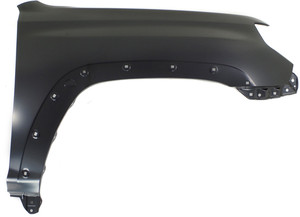 Front Fender for Toyota 4RUNNER 2014-2023, Right Passenger, Primed (Ready to Paint), Steel, without Signal Light Hole and Antenna Hole, Replacement