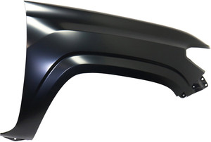 Front Fender for Toyota Tacoma 2016-2023, Right Passenger, Primed (Ready to Paint), Steel, without Wheel Opening Moldings, Replacement (CAPA Certified)