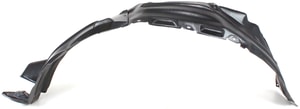 Front Fender Liner for Toyota Land Cruiser 2008-2015, Left Driver Side, Rear Section, Plastic, Vacuum Formed, Replacement