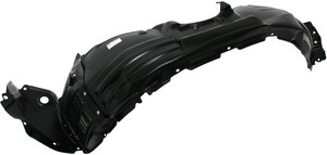 Front Fender Liner for Toyota Highlander 2008-2010, Left Driver, Plastic, Vacuum Form, Without Towing Package, Excluding Hybrid Model, Replacement