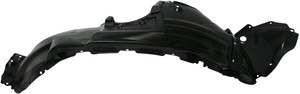 Front Fender Liner for Toyota Highlander 2008-2010, Left Driver, Plastic, Vacuum Form, with Towing Package, Excluding Hybrid Model, Replacement
