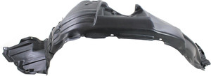 Front Fender Liner for Toyota Highlander 2011-2013 Left Driver, Plastic, Vacuum Form, without Towing Package, (Excluding Hybrid Models), Replacement