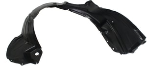 Front Fender Liner for 2011-2013 Toyota Highlander, Right Passenger Side, Plastic, Vacuum Form, without Metal, Hybrid Models, Replacement